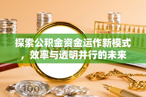 万柏林探索公积金资金运作新模式，效率与透明并行的未来