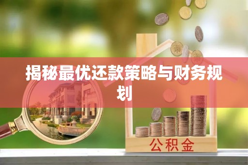 万柏林揭秘最优还款策略与财务规划